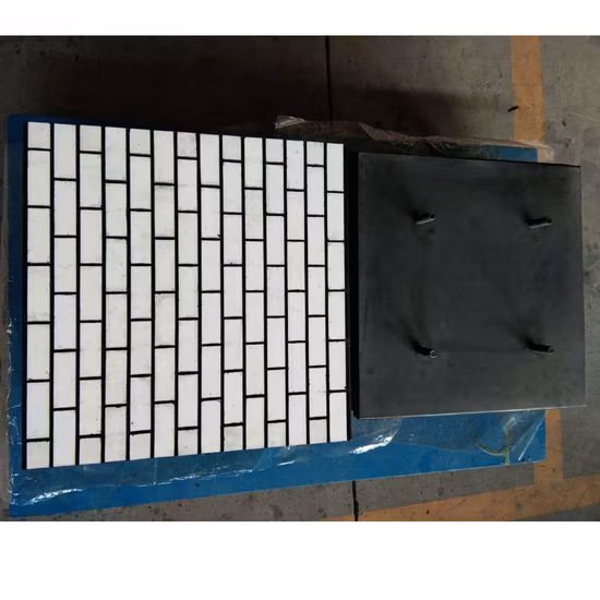 Revestimientos de cerámica de alúmina cuadrada resistente a la abrasión de alta densidad de 20*20*5 mm para aplicaciones industriales