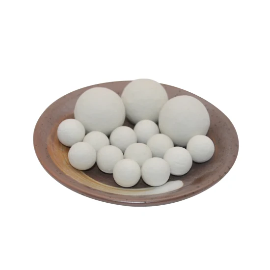 Bola de cerámica 99 Bola de alúmina tabular como soporte de lecho de catalizador inerte