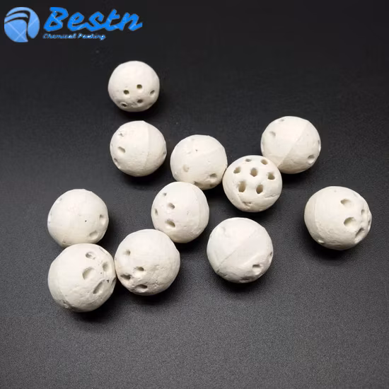 Bola de cerámica 99 Bola de alúmina tabular como soporte de lecho de catalizador inerte