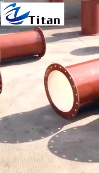 Tubo de acero directo a precio de fábrica revestido con baldosas de cerámica de alúmina resistentes al desgaste