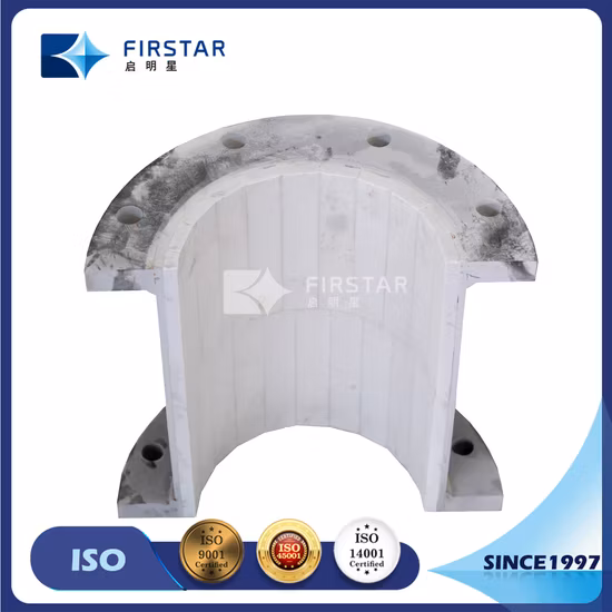 Tubo de acero directo a precio de fábrica revestido con baldosas de cerámica de alúmina resistentes al desgaste